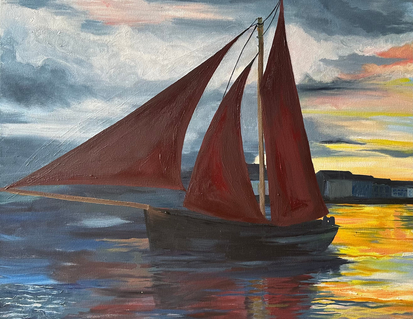 Galway Hooker Sunrise